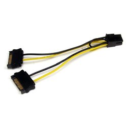 Cavetto interno Alimentazione Sata a Scheda Video Pci Express 6 Pin 0,15m SATPCIEXADAP