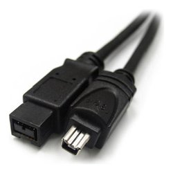Cavo Firewire 800 9 Pin 400 4 Pin Black 1,8m XZCFWB9A4180