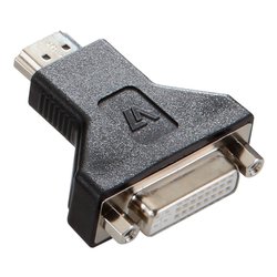 Connettore video Dvi D Hdmi F M Black V7E2HDMIMDVIDF ADPTR