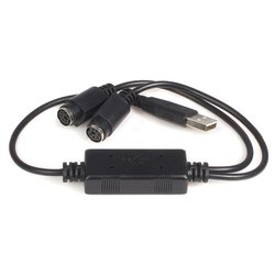 Adattatore computer Tastiera e Mouse da Ps 2 a Usb USBPS2PC