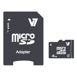 MicroSD 4GB Black VAMSDH4GCL4R 2E