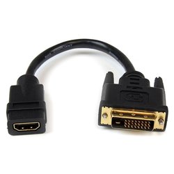 Adattatore video Hdmi a Dvi D Black HDDVIFM8IN