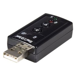 Scheda audio Esterna Stereo Virtual 7.1 Black ICUSBAUDIO7