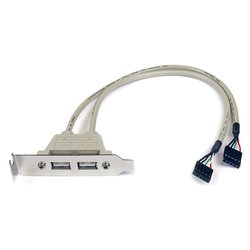 Cavetto interno Slot 2 Porte Usb 0,3m USBPLATELP