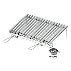 Image of Griglia barbecue con recupero grassi inox (60x40cm) 20650 cod094