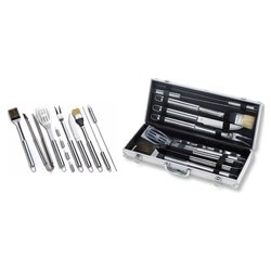 Image of Set attrezzi barbecue inox 12 pz (45cm) Cromo 01245 cod094