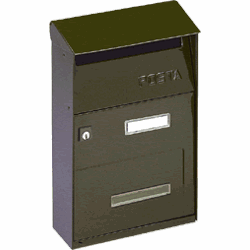 Cassetta posta con tettuccio (22x11x32,5cm) EFFE Grigio ghisa FTVGH