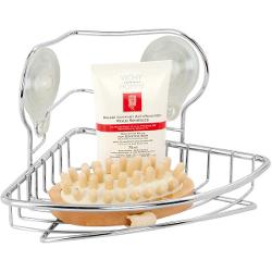 Cestello box doccia FLOWER Angolare Cromo (20x20x15 cm) 221623