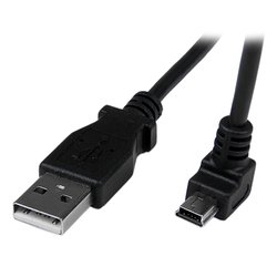 Cavo USB 2.0 Angolare Basso Black 2m USBAMB2MD