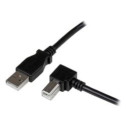 Cavo USB 2.0 Angolare Destro Black 2m USBAB2MR