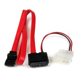 Cavetto interno SATA a SATA e alimentazione LP4 0,5m SLSATAF20