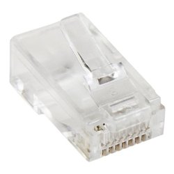 Terminale di rete Connettore Modulare a Treccia Rj45 Cat5E Confezione da 50 CRJ4550PK