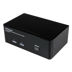 Kvm switch DisplayPort con audio e hub USB 2.0 Black SV231DPDDUA