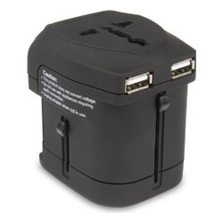 Adattatore da viaggio USA, Regno Unito, Asia, Europa Nero 110-240V XPW2UTRAVEL
