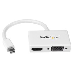 Convertitore video 2in1 Mini Displayport a Hdmi e Vga MDP2HDVGAW