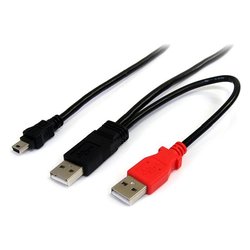Cavo USB 2.0 Dual Black e Red 1,8m USB2HABMY6