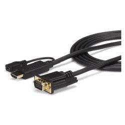 Convertitore video HDMI a VGA Active Black HD2VGAMM6