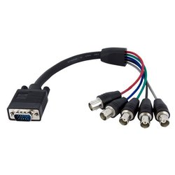 Cavo adattatore Video Coassiale Hd15 Vga Bnc Rgbhv 0,3m VGABNCMF1