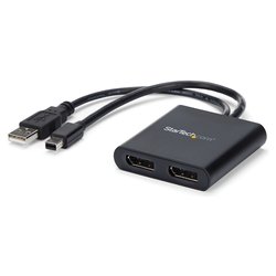 Splitter displayport Doppio Dp 1.2 Black 2 porte MSTMDP122DP