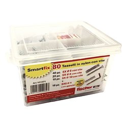 Set tasselli plastica con vite Kit 80 Sx 531271