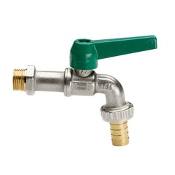 Rubinetto a sfera per esterno Eko zincato ottone filettato 1/2"M PLARUB0692AG