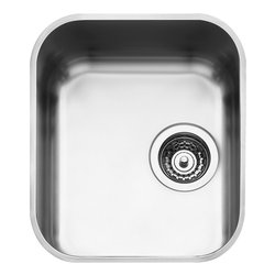 Lavello 1 vasca (36x42cm) ALBA Inox Spazzolato UM34