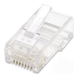 Terminale di rete Plug modulari Cat5e 100 Pz Clear 502399