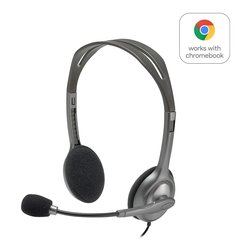 Cuffie microfono filo H SERIES H111 Stereo Headset Grey 981 000593