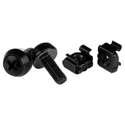 Viti rack Confezione da 100 e dadi ingabbiati Black CABSCREWM62B