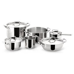 Batteria pentole Inox 10 pz SFIZIOSA Cromo lucido 010740600010