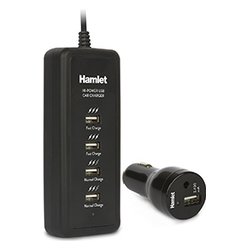 Caricabatterie accendisigari USB Type-A 40W Quad port Black XPWC545CAR