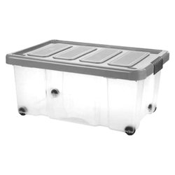 Contenitore (43L) con ruote PUZZLE BOX Grafite 8035636AK5