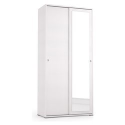 SLIDE Armadio 2 Ante scorrevoli Bianco (90cm) Mobile KIT