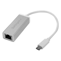 Adattatore di rete Gigabit (1000Base-TX) Type C Ethernet Silver US1GC30A