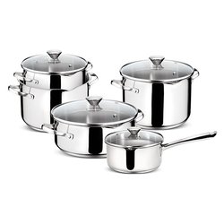 Batteria pentole Inox 9 pz SMART Cromo lucido 01071660009