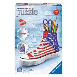 Image of Puzzle 108 pz Portapenne Sneaker Flag 8a+ (21,4x13,5cm) 3D 12549 cod094