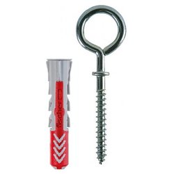 Set tasselli bimateriale, occhiolo chiuso (6 mm) Duopower 6 C 3 K 537632