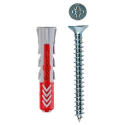 Set tasselli bimateriale con vite (6mm) Duopower 6 S K ( 12 pz) 537625