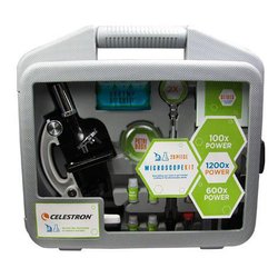 Microscopio Didattico Kit 28 Pezzi in Valigetta Black e Silver CM44120