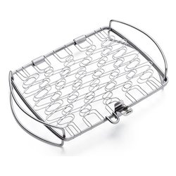 Griglia barbecue (46x28x5,6 cm) Graticola da Pesce Inox lucido 6471