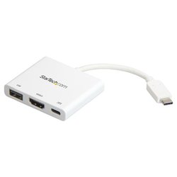 HUB 2 in 1 Mini Dock Usb C Pd White CDP2HDUACPW