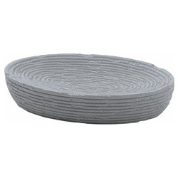 Porta sapone appoggio GEMINI Grigio rigato (14,4x9,8x2,8 cm) GM11 08