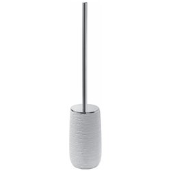 Porta scopino WC appoggio (10x45,7cm) GEMINI Bianco e Cromo GM33 02