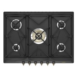 Piano cottura gas 5 zone COLONIALE SRV876AOGH Antracite (70cm)