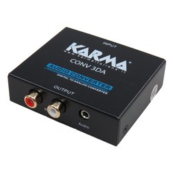 Convertitore audio Digitale Ad Analogico con Presa Cuffia Black CONV 3DA