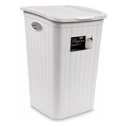 Porta biancheria plastica (50Lt) ELEGANCE Bianco 30050