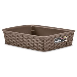 Cestino plastica (25x19x6cm) ELEGANCE Tortora 30931