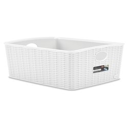 Cestino plastica High (36x29x13cm) ELEGANCE Bianco 30990
