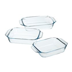 Set pirofile Vetro borosilicato 3 pz 912S734 7043