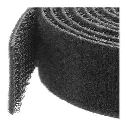 Ferma cavi Rotolo di nastro con chiusura a strappo Black 7,5m HKLP25